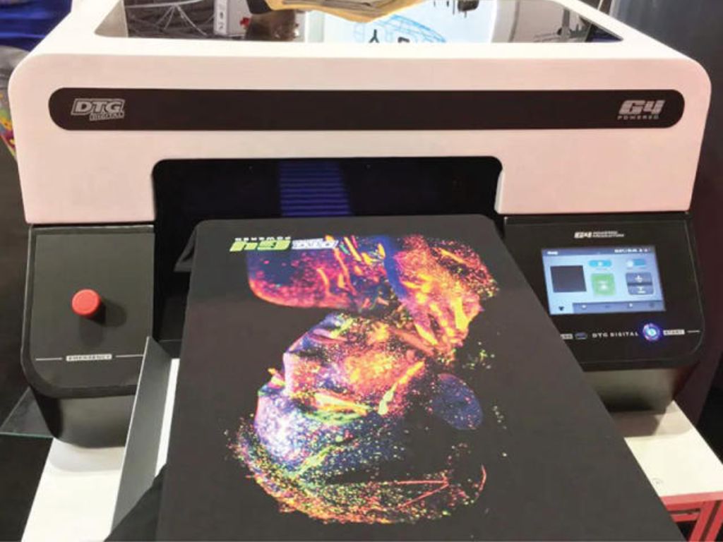In DTG phù hợp khi in hình ảnh phức tạp, đa sắc màu