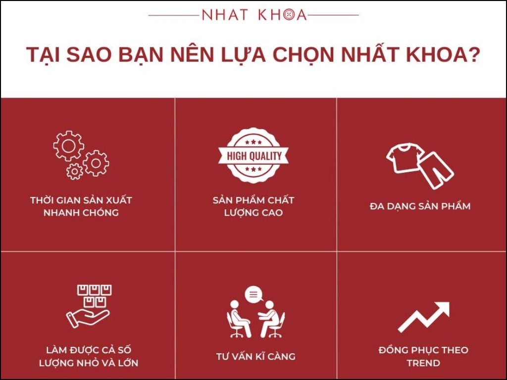 Nhất Khoa Uniform là lựa chọn đáng tin cậy khi tìm nơi in đồng phục khách sạn