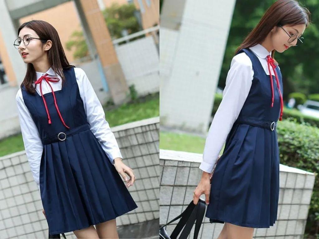 Bạn cần đảm bảo độ dài váy ngang gối hoặc qua gối