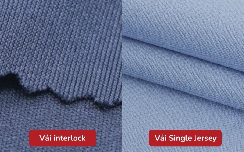 Phân biệt vải interlock và vải single jersey