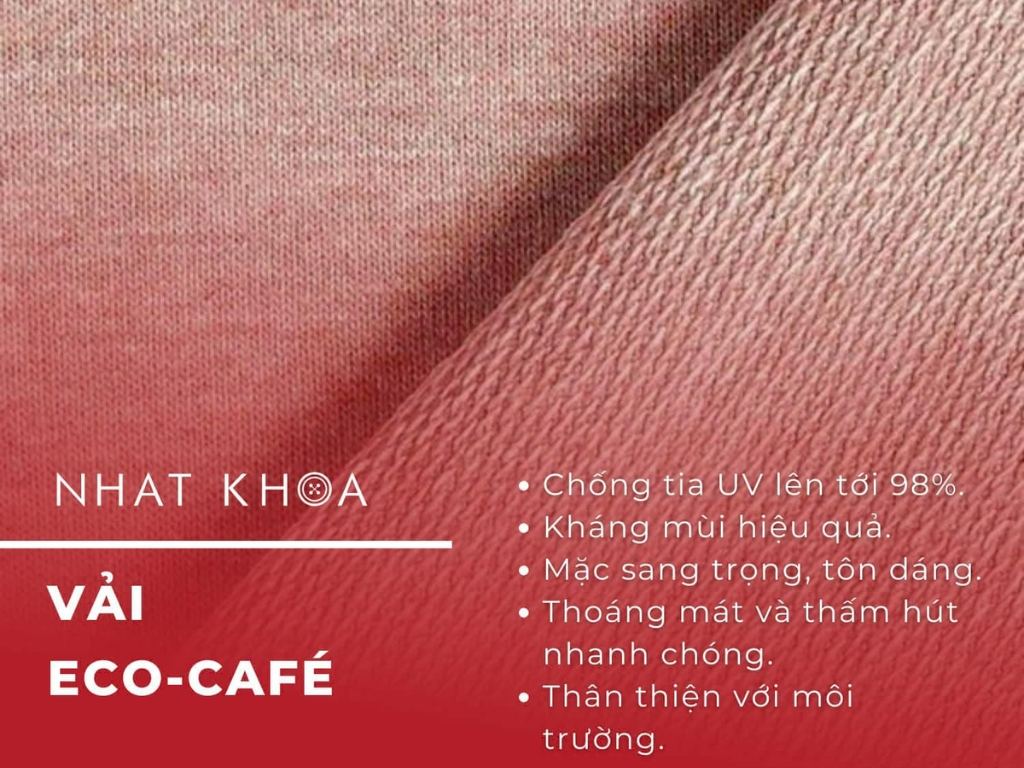 Vải Eco-Café có khả năng chống tia UV giúp bảo vệ làn da dưới trời nắng