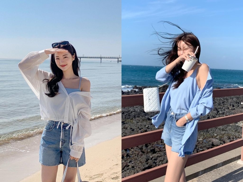 Áo sơ mi nữ đi biển mang đến vẻ ngoài vừa thanh lịch lại vừa có chút phóng khoáng