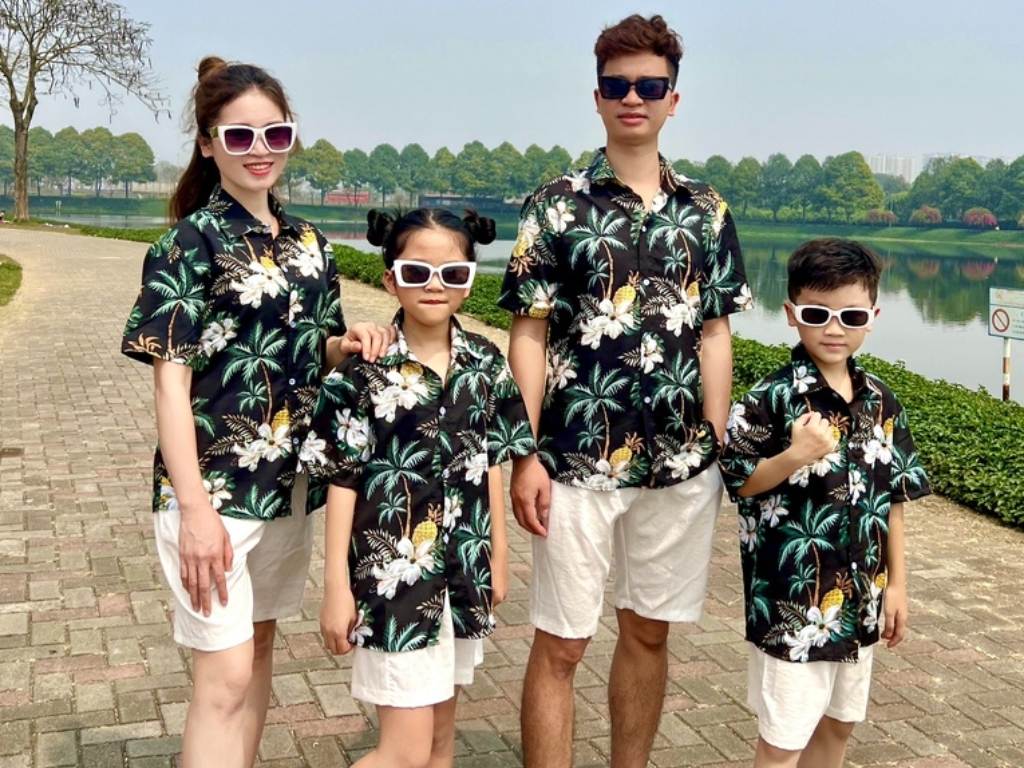 Áo sơ mi hoa lá đi biển hòa quyện độc đáo giữa thời trang và cảm hứng thiên nhiên