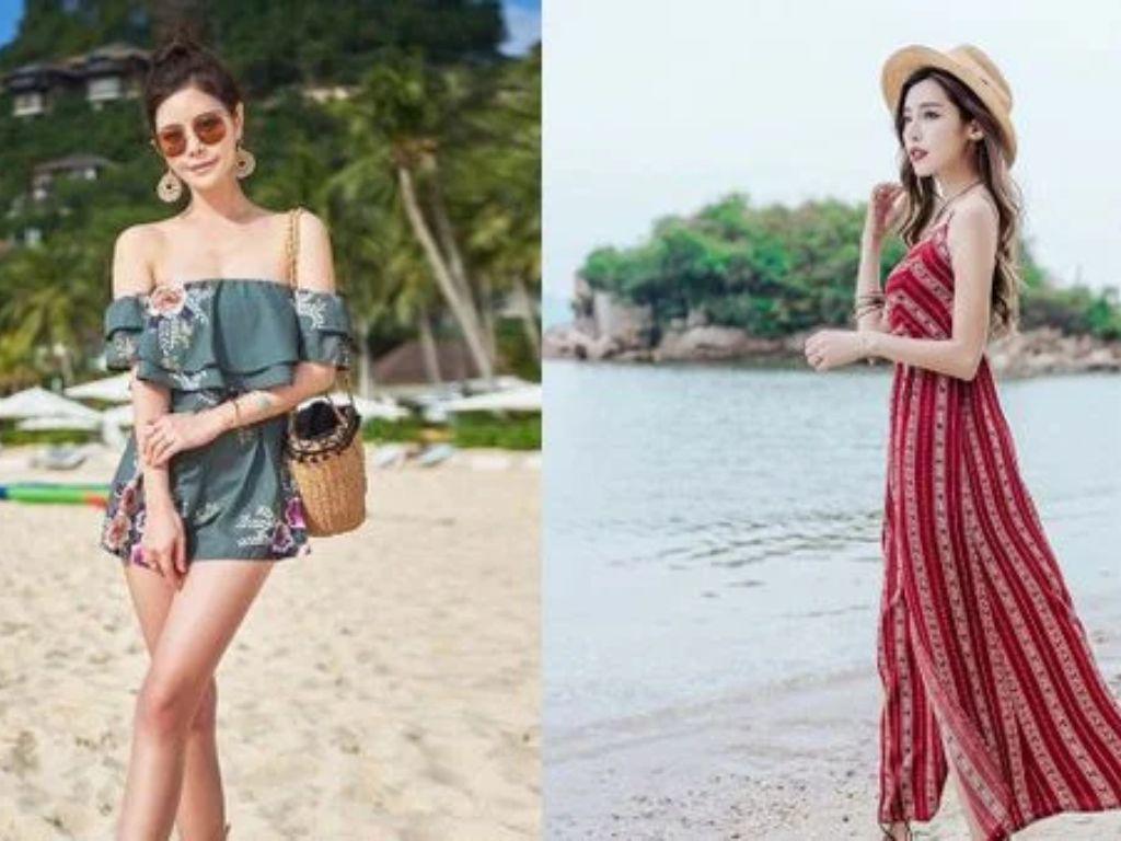 Váy là lựa chọn tối ưu khi đi biển