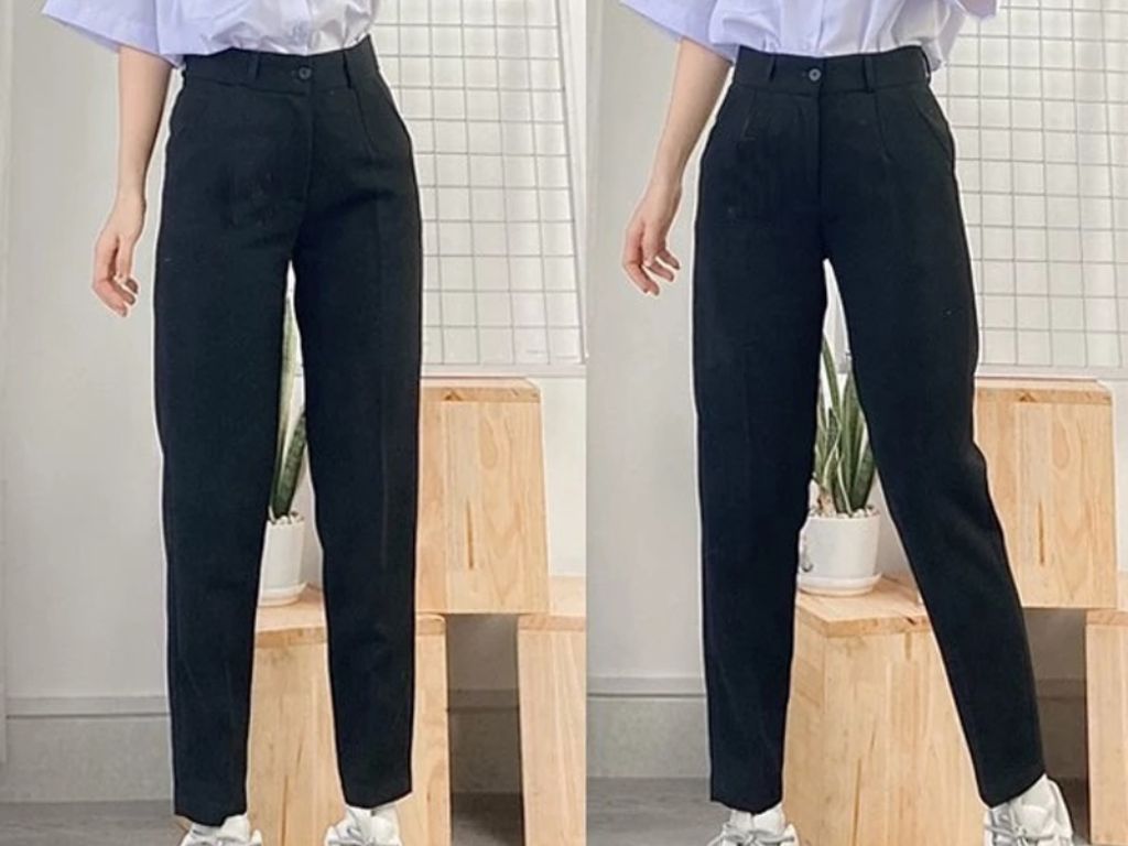 Quần tây đen nữ đi học giúp bạn trông gọn gàng hơn