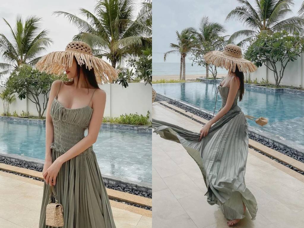 Đồ đi biển phong cách nữ tính và bay bổng tạo nên sự duyên dáng