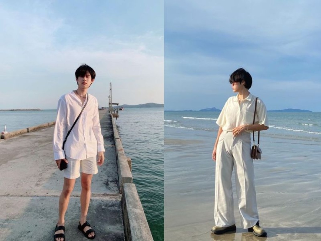 Style đi biển nam tối giản đề cao sự thoải mái và tiện dụng tối đa