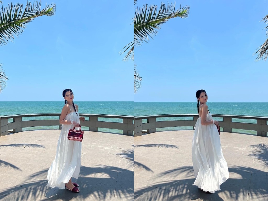 Váy đầm nhẹ nhàng là nhóm đồ mặc đi biển để đi dạo chơi