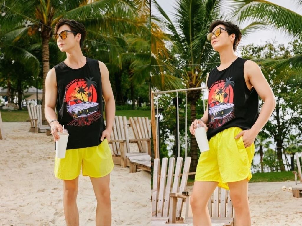 Áo tank top là lựa chọn mang lại sự thoáng mát tối đa, thể hiện sự năng động