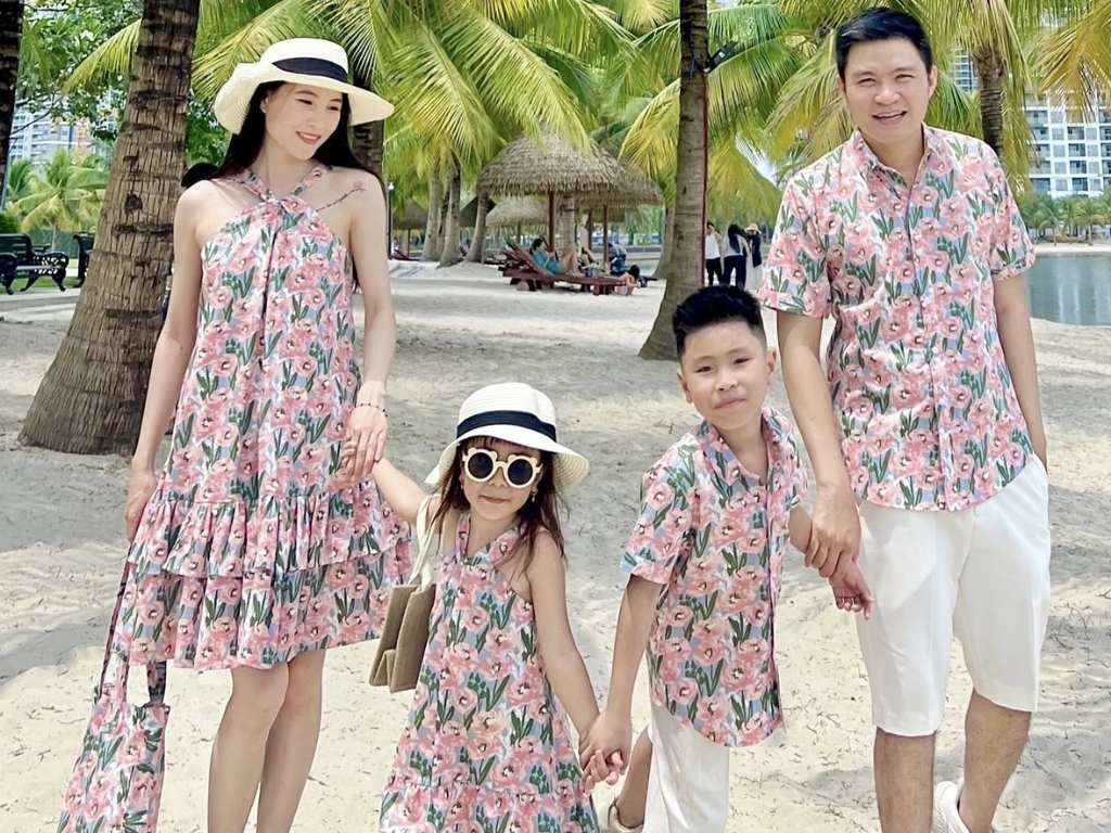 Đồ gia đình họa tiết thiên nhiên cùng màu sắc tươi sáng tạo nên một tổng thể bắt mắt