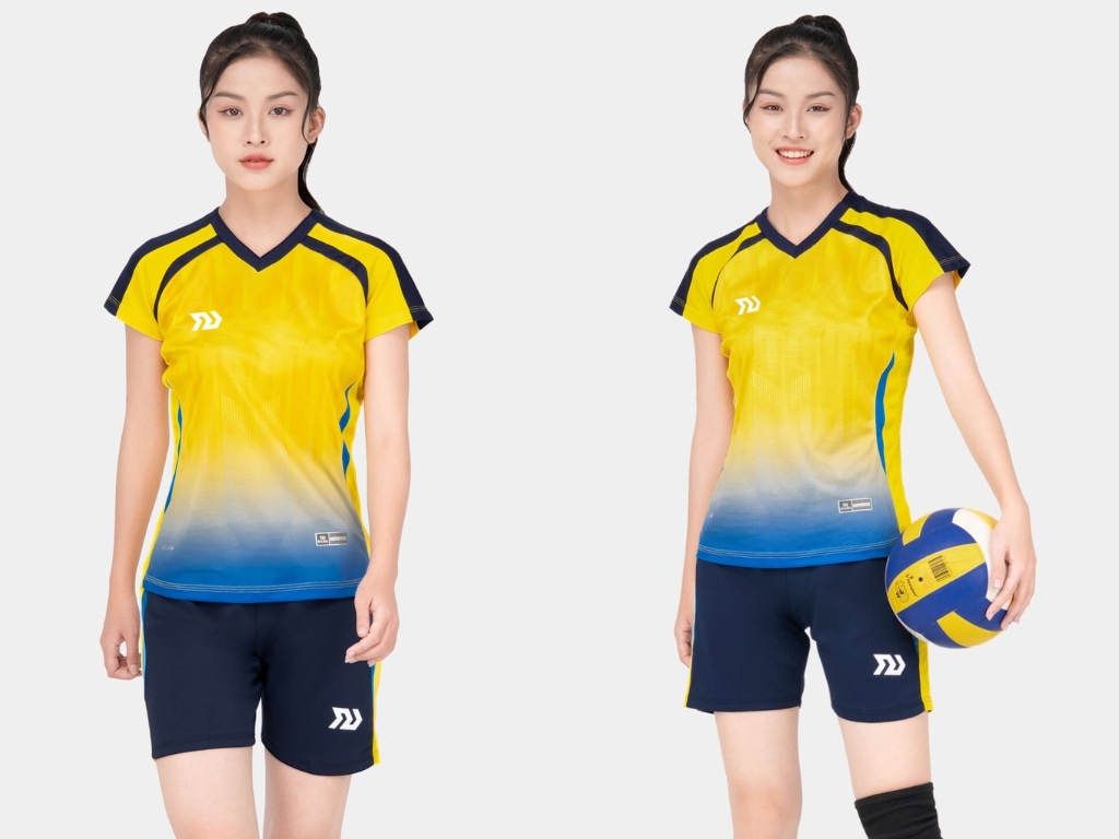 Phong cách Color Block là mẫu áo bóng chuyền nữ mới nhất rất được ưa chuộng