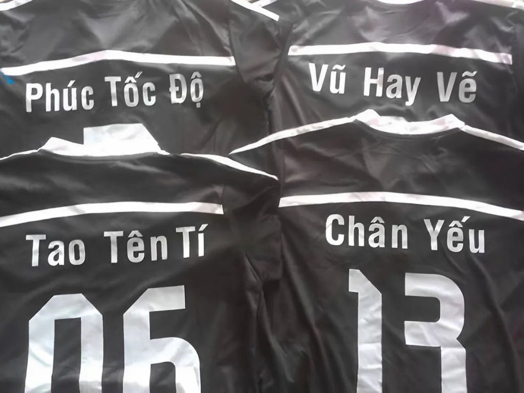 Bạn có thể dử dụng biệt danh của mình để có được những tên in áo hay nhất