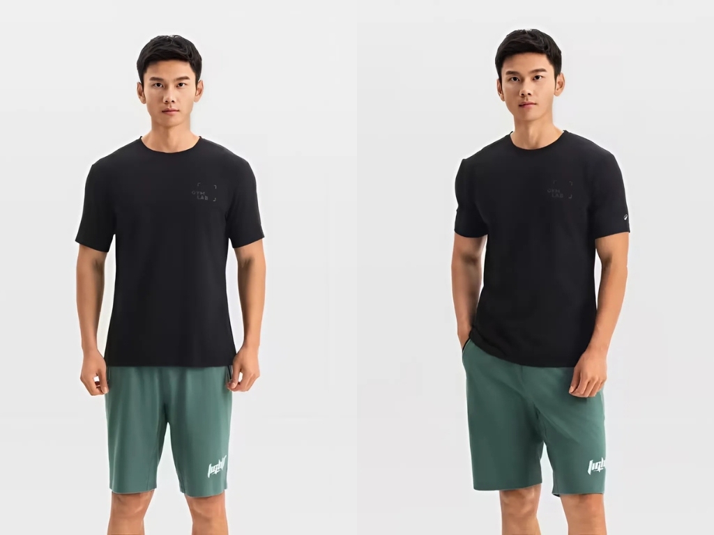 Áo thun thể thao nam từ chất liệu cotton pha mang lại cảm giác thoải mái và mềm mại