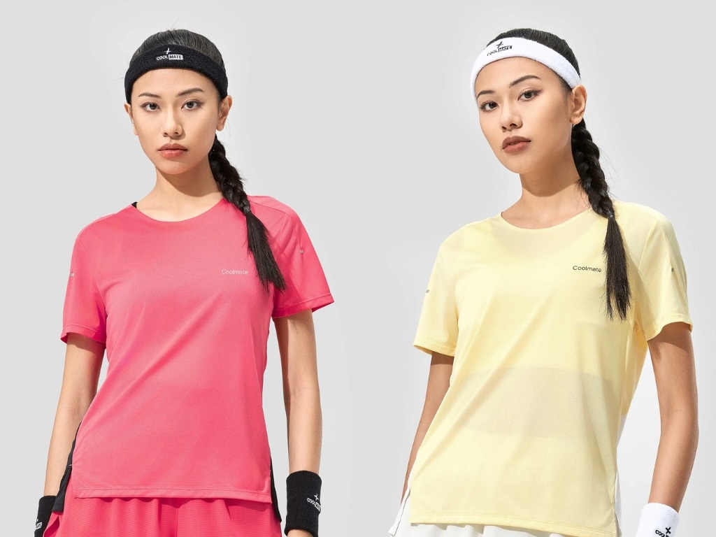 Mẫu áo thun thể thao gam màu pastel dịu dàng dành cho phái đẹp
