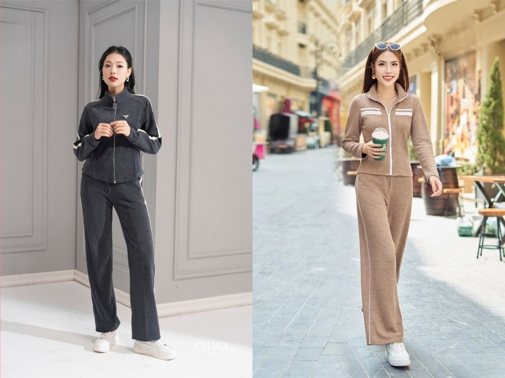 Bạn có thể diện bộ len thể thao đi dạo phố