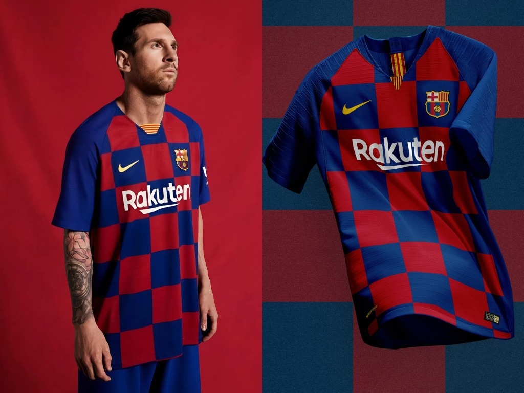 Áo đấu Barcelona mùa 19/20 có thiết kế gây ấn tượng mạnh mẽ