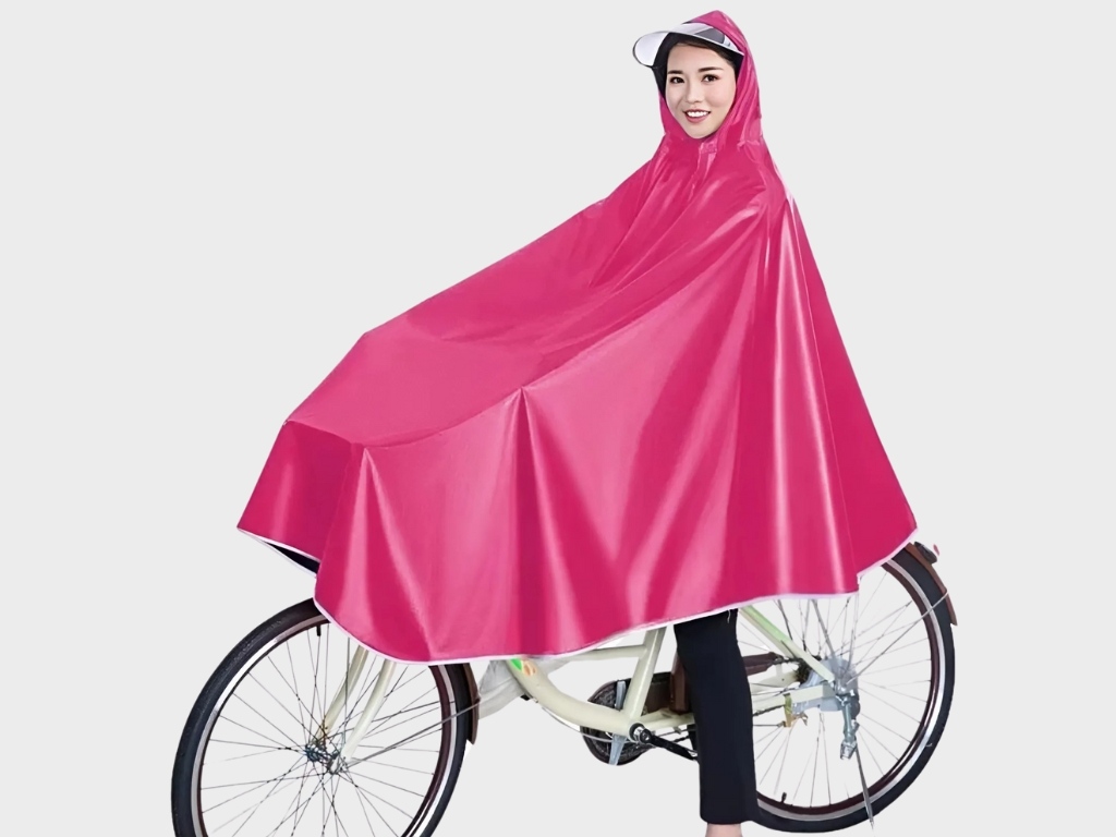 Mẫu áo mưa Nhật Bản được thiết kế chuyên dụng cho người đi xe đạp