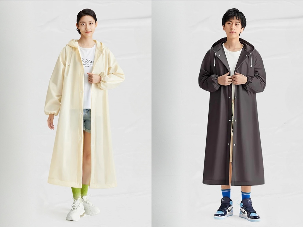 Mẫu áo mưa Nhật Bản được làm từ chất liệu EVA