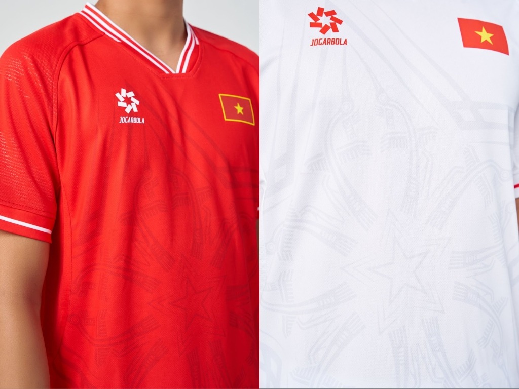 Mẫu áo bóng đá mới nhất của đội tuyển Việt Nam sử dụng họa tiết chim lạc độc đáo