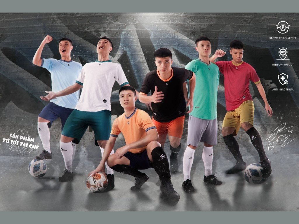 Đồ đá banh sử dụng vải tái chế là mẫu áo bóng đá mới nhất thân thiện với môi trường