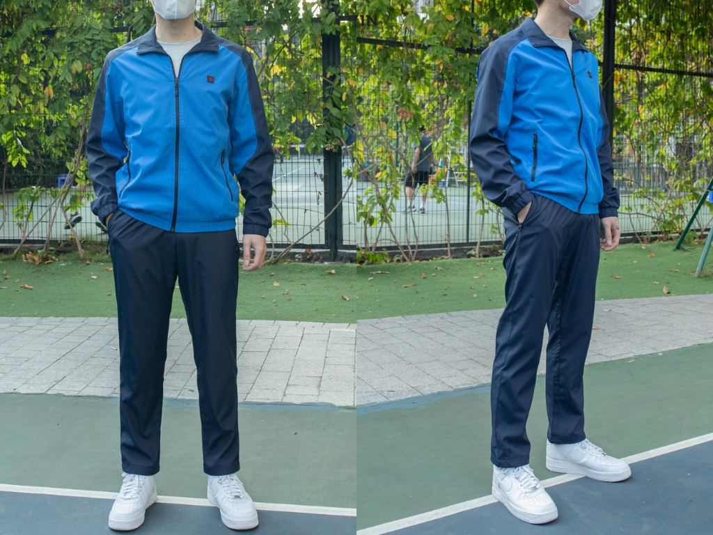 Bộ đồ gió thể thao nam có kiểu dáng trẻ trung và năng động