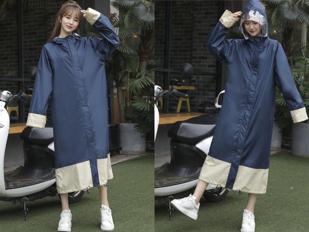 Một chiếc áo mưa 1 người cao cấp giúp tạo hình ảnh chuyên nghiệp, gọn gàng