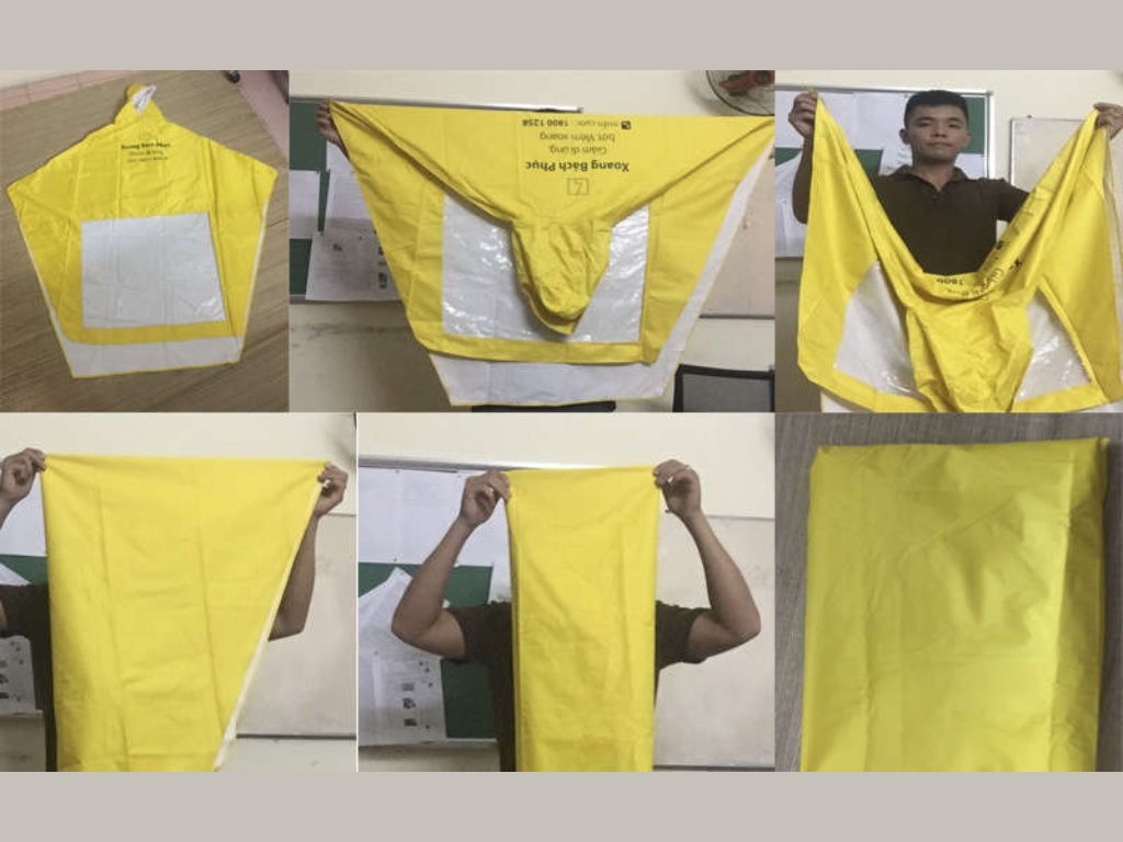 Cách gấp áo mưa đúng chuẩn