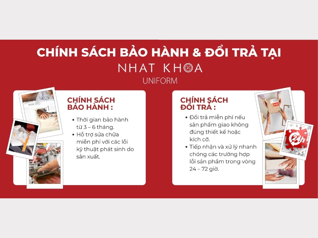 Chính sách bảo hành và đổi trả minh bạch, rõ ràng tại Nhất Khoa