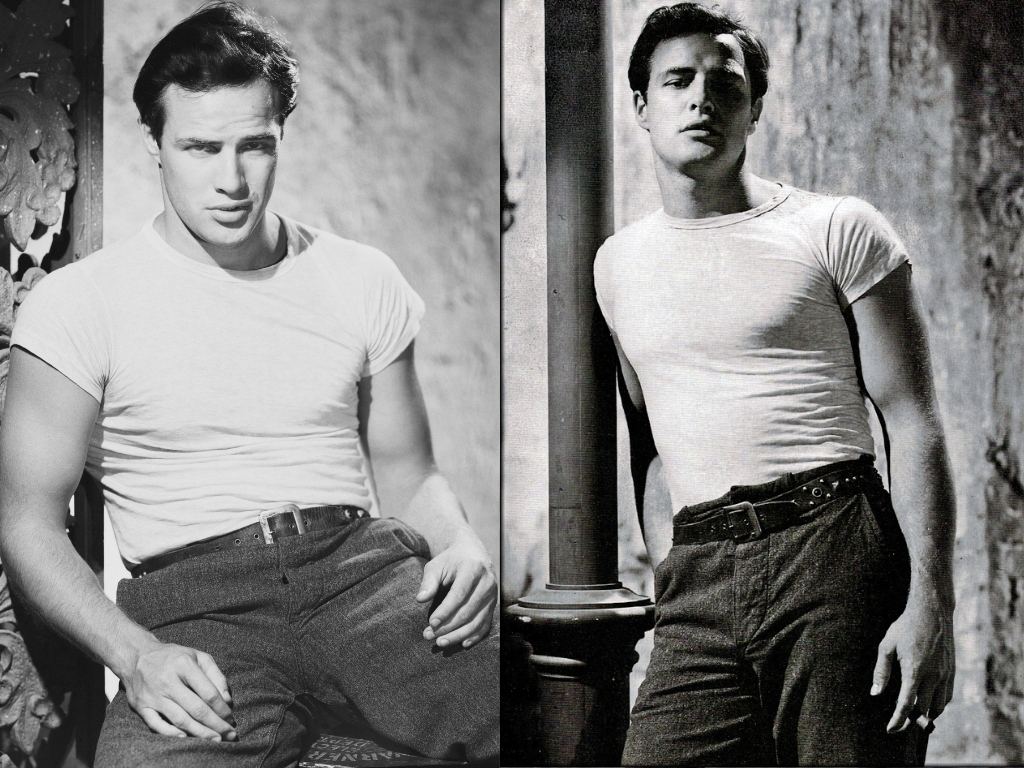 Marlon Brando trong những chiếc áo thun trắng đơn giản đã tạo nên một cơn sốt
