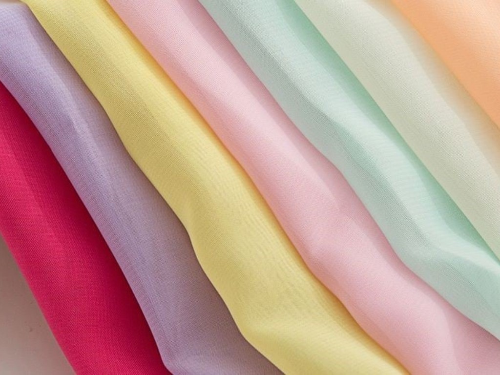 Vải chiffon vừa mềm mại, nhẹ nhàng vừa thấm hút mồ hôi tốt và nhanh khô