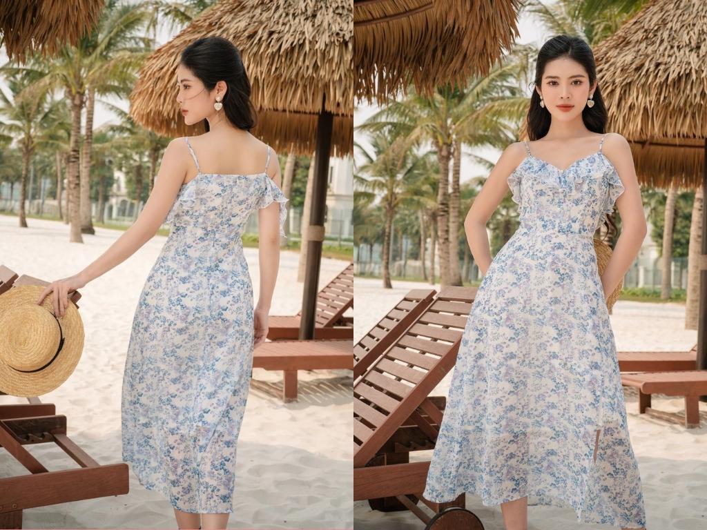 Một chiếc váy đi biển đẹp nên có màu sắc và họa tiết hài hòa