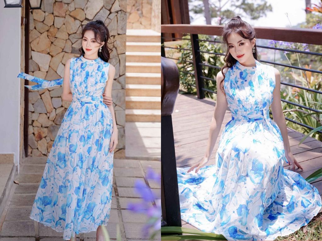 Một mẫu váy đi biển đẹp cần có màu sắc và họa tiết hài hòa, bắt mắt