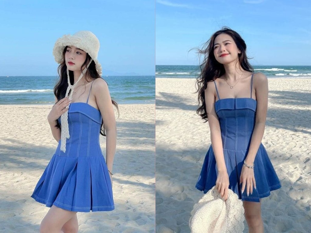 Váy mặc đi biển dáng chữ A mang lại sự trẻ trung, năng động