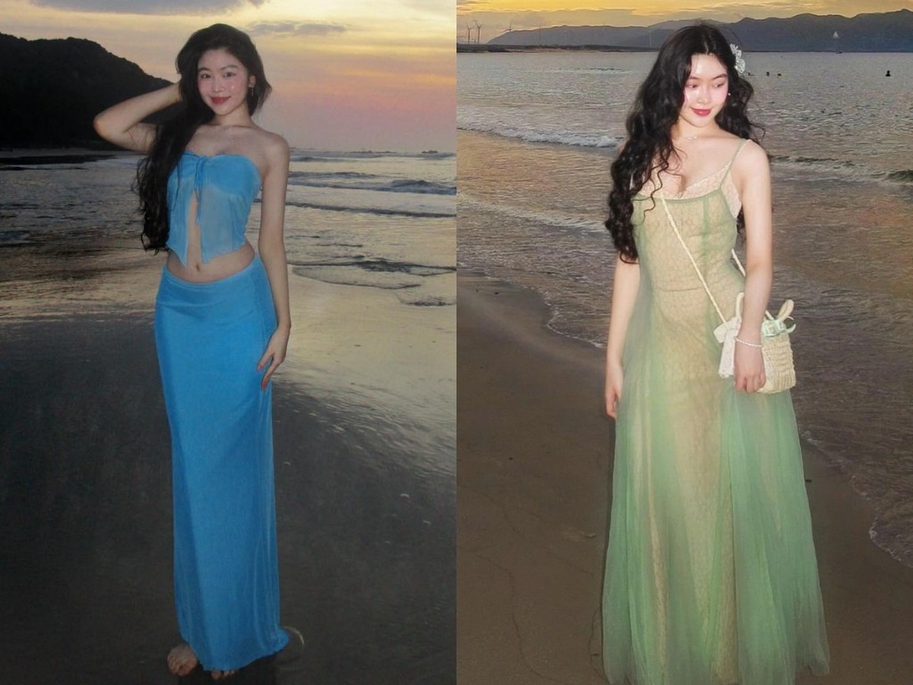 Nếu bạn có dáng người đồng hồ cát thì có thể tự tin chọn mẫu đầm ôm nhẹ nhàng