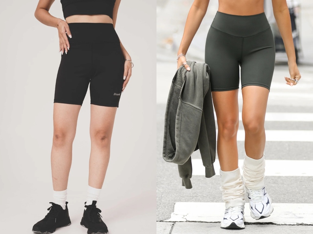 Biker short có kiểu dáng ôm sát cơ thể giúp tôn dáng hiệu quả