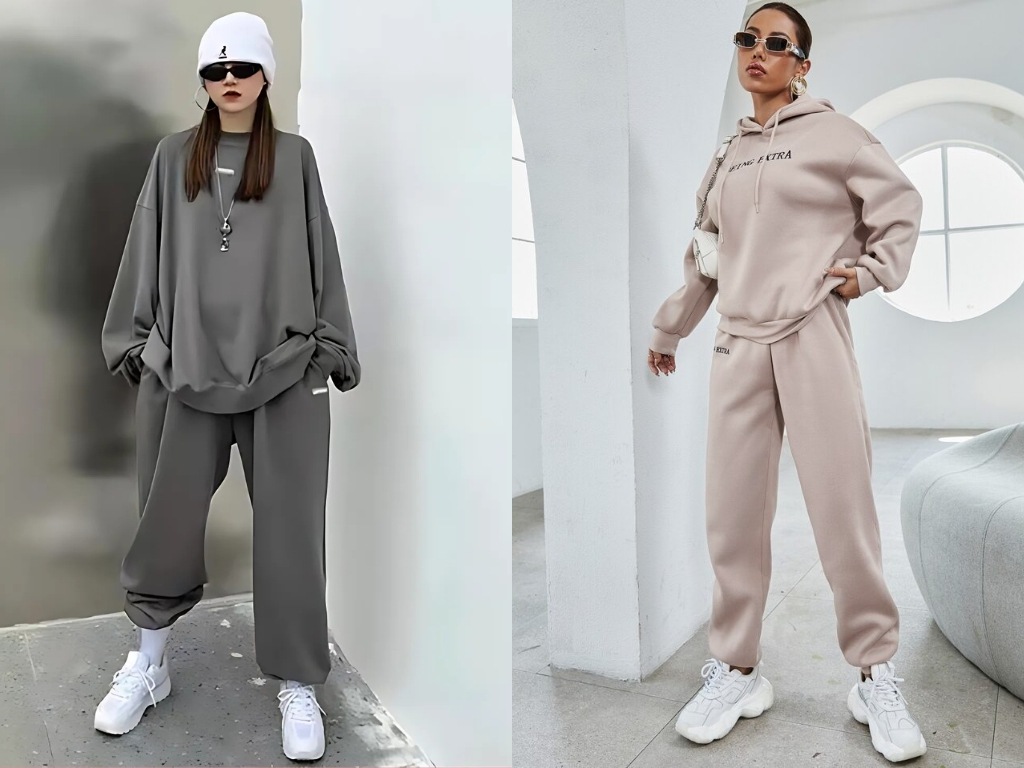 Set đồ hoodie ấm áp cho ngày đông