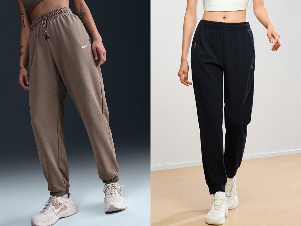 Quần jogger nữ có thiết kế ống quần có chun bo ở gấu
