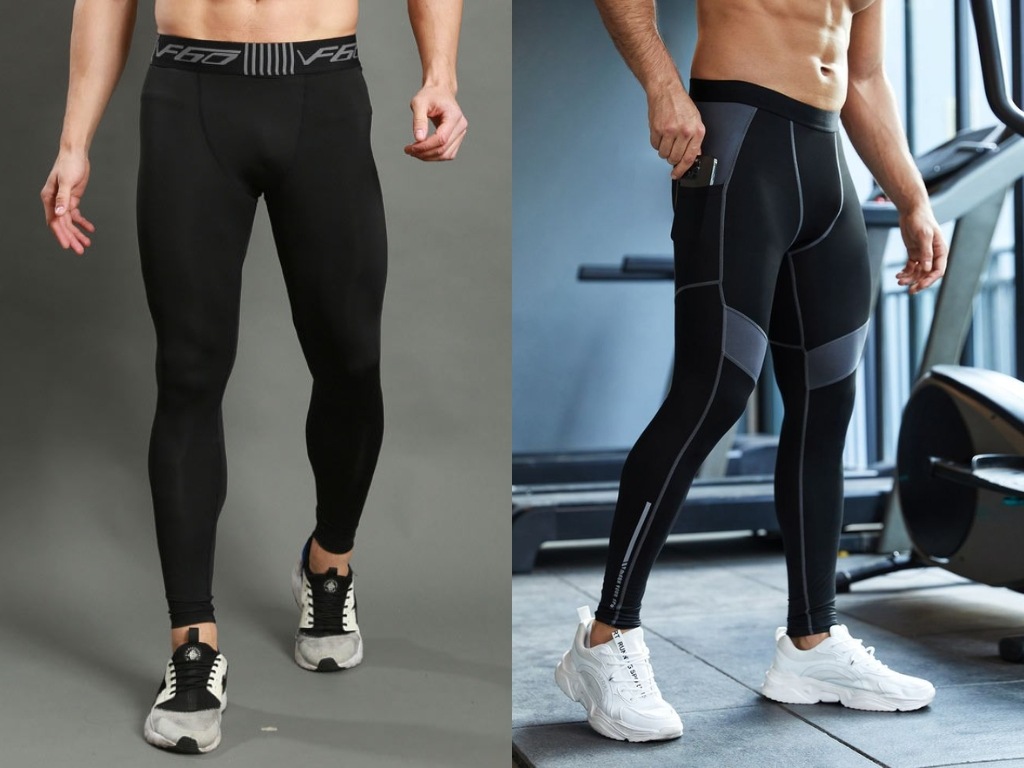Quần legging nam có thiết kế ôm sát cơ thể