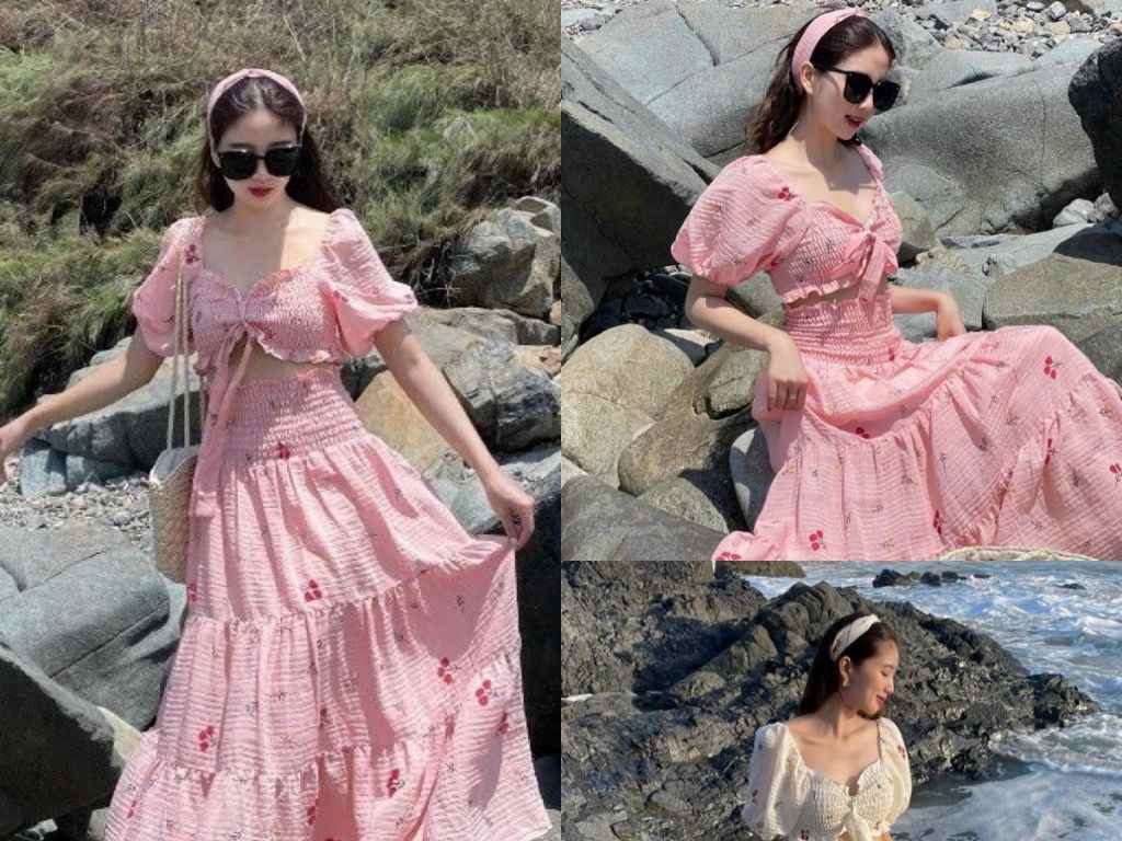 Một chiếc đầm đi biển được may kỹ lưỡng