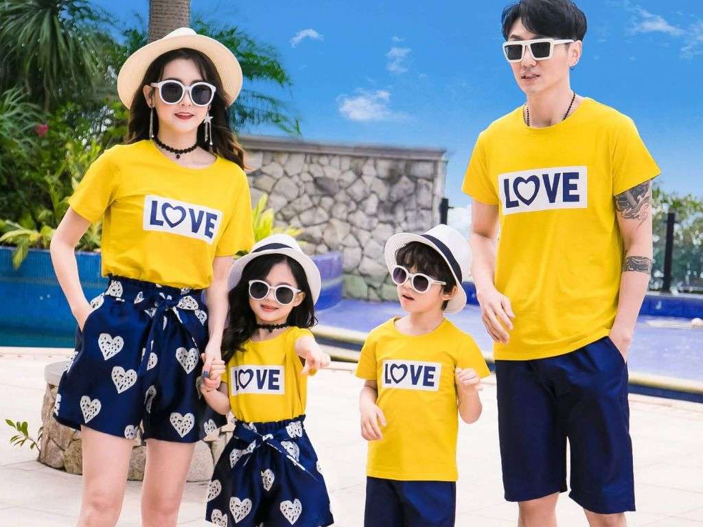 Một bộ đi biển gia đình không chỉ có một kiểu duy nhất