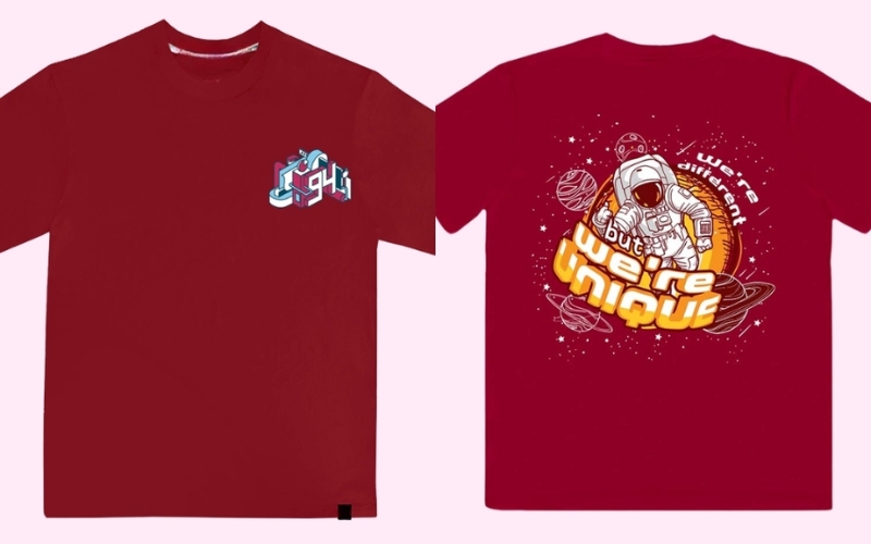 Áo lớp in hình 3D giúp tạo chiều sâu và hiệu ứng thị giác sống động