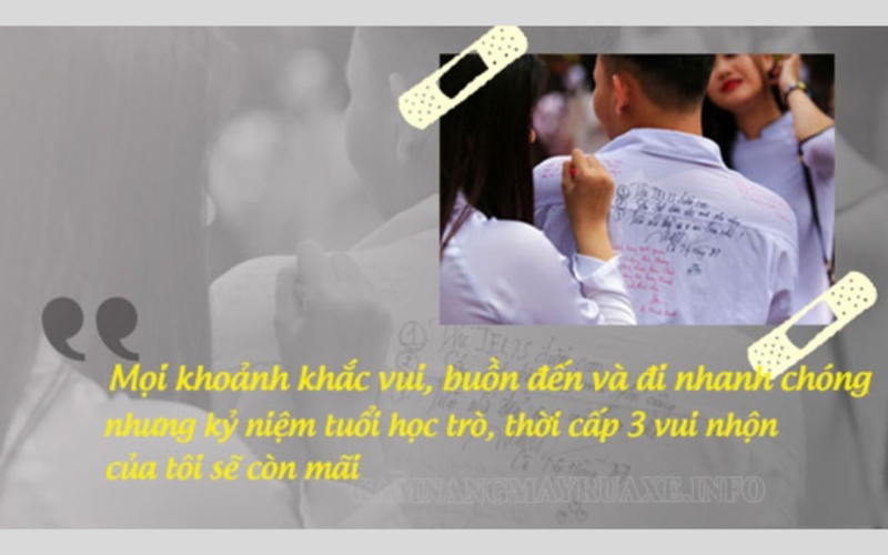 Những câu nói hay khi chia tay lớp hoài niệm