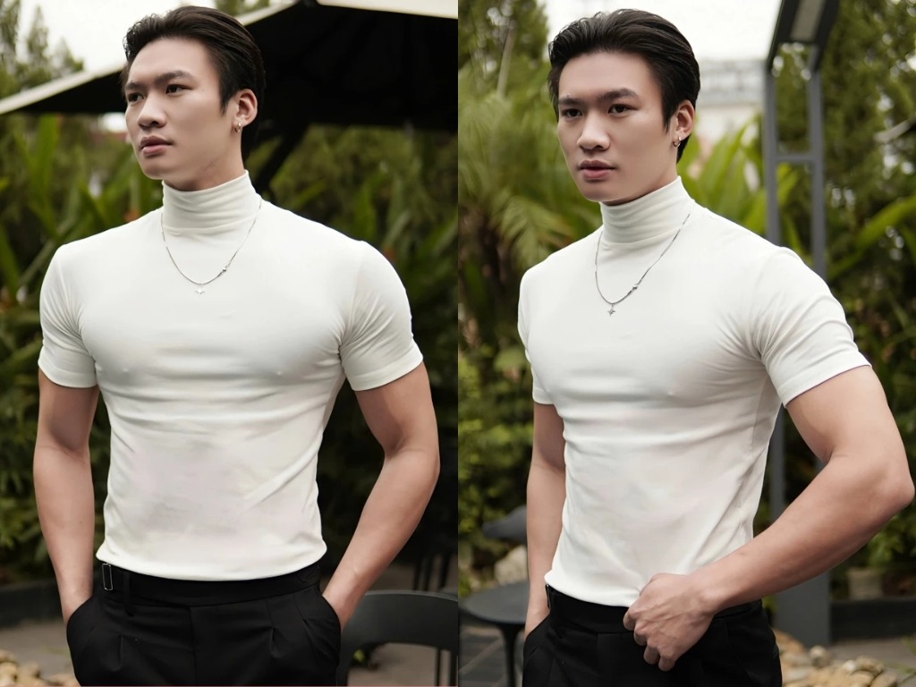Mẫu áo body nam chất liệu cotton pha spandex