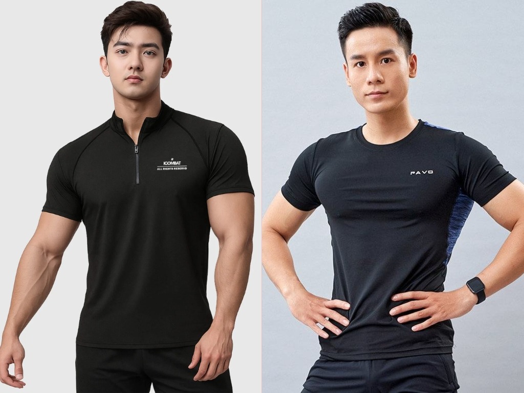 Một chiếc áo thun nam body đẹp cần ôm vừa vặn cơ thể