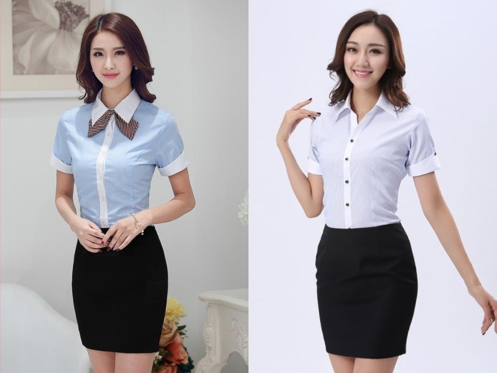 Áo sơ mi nữ tay phồng giúp tổng thể mềm mại và cổ điển hơn
