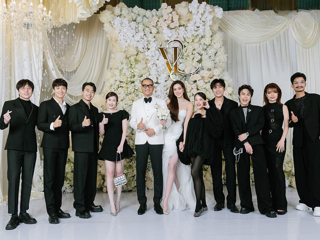 Dress code trắng đen cho tiệc cưới