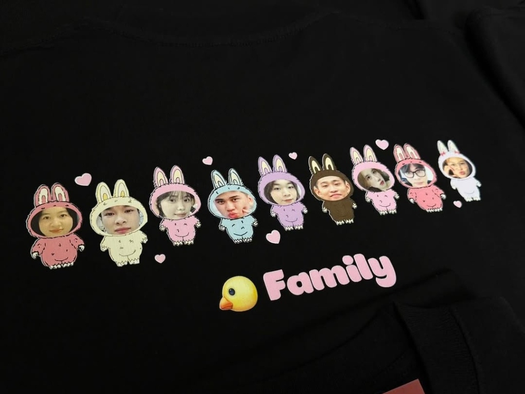 Áo in hình chibi các thành viên
