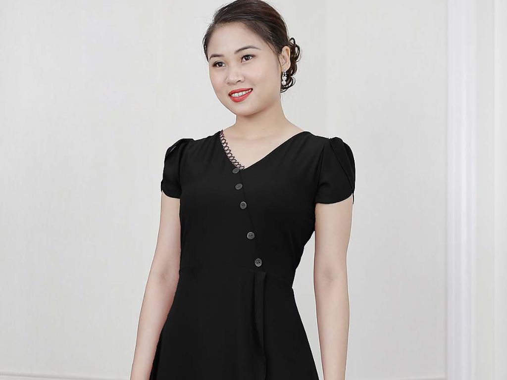 Lớp voan bên ngoài có độ rũ tự nhiên