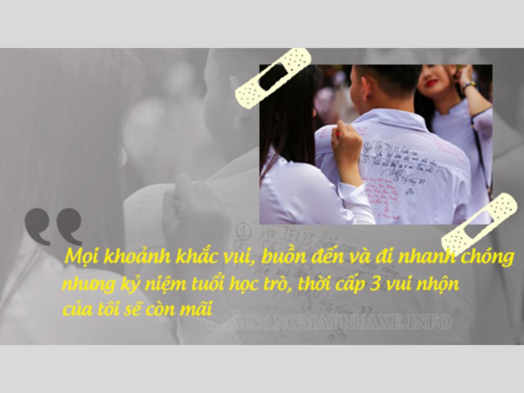 Những câu stt chia tay lớp ngắn gọn