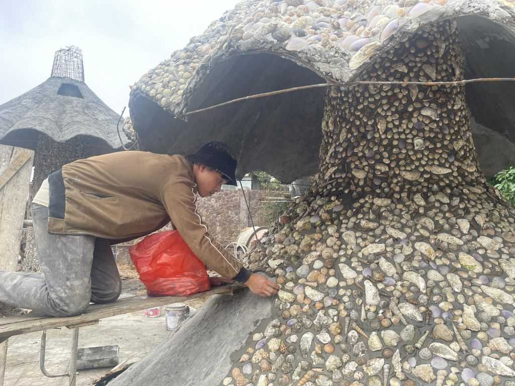 Vỏ hàu được sử dụng để làm đồ trang trí